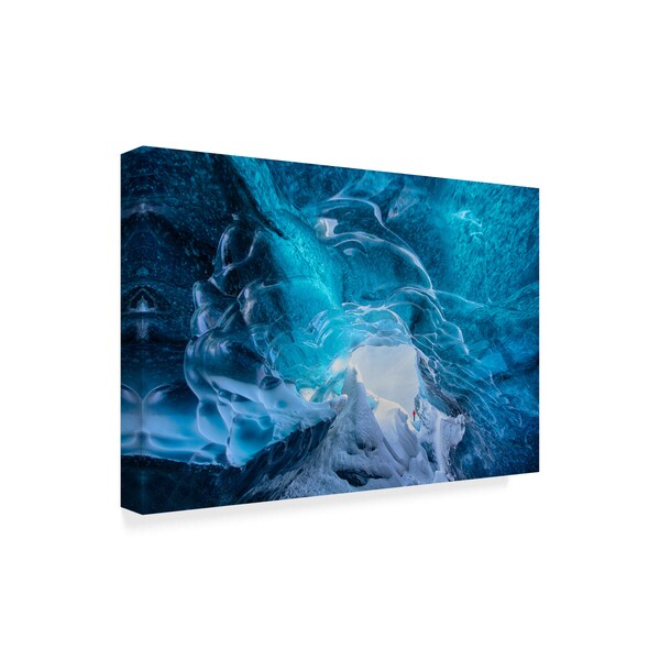 Trevor Cole 'The Blue Ice Cave' Canvas Art,22x32